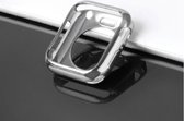 Apple Watch Bumper 38/40mm zilver - Apple watch case bescherming - Zilver - 38/40mm - Apple Watch - Apple Watch siliconen bumper - Zilver