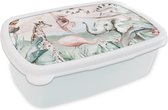Boîte à Pain Wit - Lunch Box - Boîte à Pain - Jungle - Animaux - Aquarelle - Garçons - Filles - Enfants - Enfant - 18x12x6 cm - Adultes