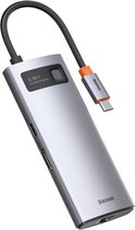 Interesting Living USB splitter - USB C - HDMI - Sd reader - Voor macbook pro - 100W - usb 3.0 - RJ45