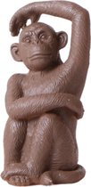 Kolibri Home | Ornament - Decoratie beeld Sitting Monkey - Brown