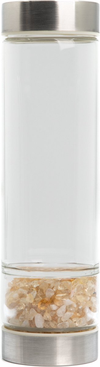 Spiru Edelsteen Waterfles Citrien – 400 ml