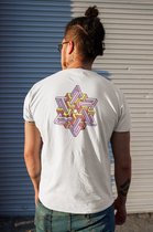 Sportshirt - Perspective - Purple star - Wurban Wear | Streetwear | freerun kleding | urban sports | tshirt | wit
