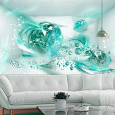 Zelfklevend fotobehang - Liefelijke diamanten turquoise , 8 maten, premium print