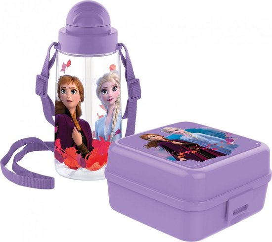 Disney Frozen - broodtrommel / lunchbox - drinkbeker / 500ml - lunchset |  bol.com