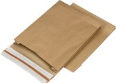 Verzendzakken voor Kleding - Verzendzakken Webshop - Verzendzak Papier - Retourstrip - 250x430x80mm - 50 stuks