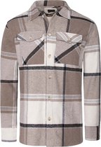 Overhemd Lange Mouw 75673 Hamned Dark Beige