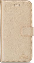 Samsung Galaxy A52 Hoesje - My Style - Flex Wallet Serie - Kunstlederen Bookcase - Goud - Hoesje Geschikt Voor Samsung Galaxy A52