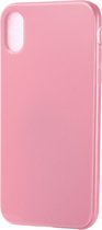 Apple iPhone X/10 Hoesje - Mobigear - Color Serie - TPU Backcover - Roze - Hoesje Geschikt Voor Apple iPhone X/10