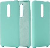 Xiaomi Mi 9T Hoesje - Mobigear - Rubber Touch Serie - Hard Kunststof Backcover - Turquoise - Hoesje Geschikt Voor Xiaomi Mi 9T