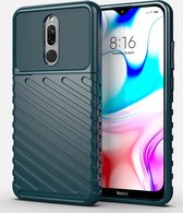 Xiaomi Redmi 8 Hoesje - Mobigear - Groove Serie - TPU Backcover - Groen - Hoesje Geschikt Voor Xiaomi Redmi 8