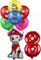 PAW Patrol Ballonnen Paw Patrol Chase - Ballonnen Verjaardag - Decoratie 8 jaar