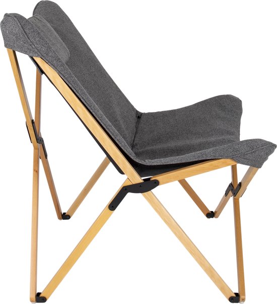 Bo-Camp - Urban Outdoor - Relaxstoel - Wembley - L - Nika - Grijs van Bo-Camp — afbeelding 3