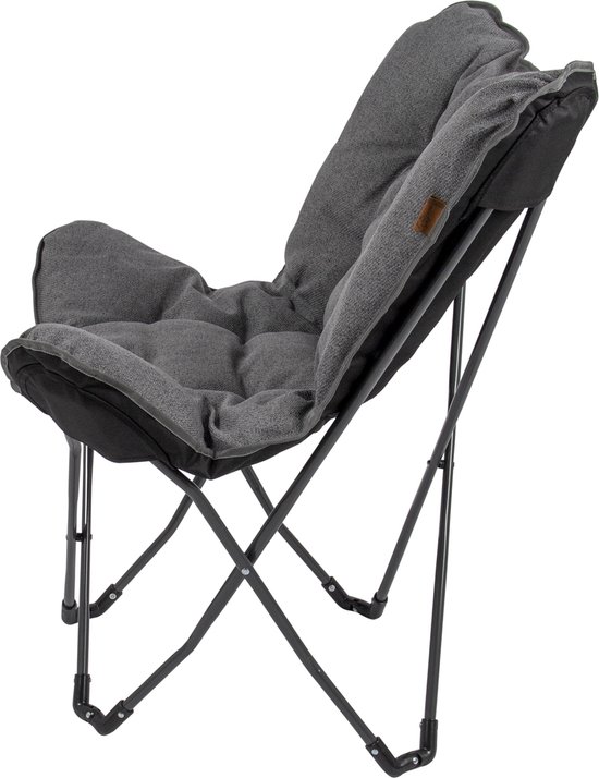 Bo-Camp - Urban Outdoor - Vlinderstoel - Grainger - M - Nika - Grijs van Bo-Camp — afbeelding 3
