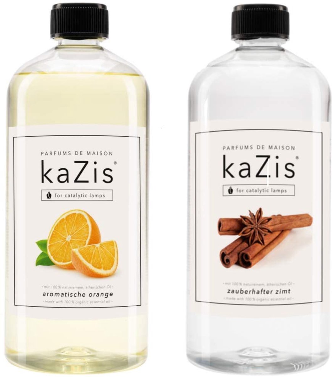 KAZIS® 2 x 1000 ml Orange Cannelle - Orange en Magisch Kaneel