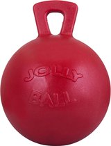 Jolly Pets Jolly Ball – Paarden- en honden speelbal met appelgeur - Ter vermaak in de stal/binnenshuis of buiten - Bijtbestendig - Rood - Ø 20 cm
