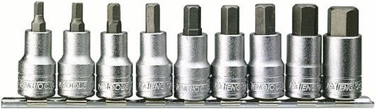 Teng Tools M1212 9-delige Doppenset - Inbus - 5-17mm - 1/2"