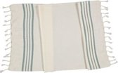Kleine Hamamdoek Krem Sultan Natural Almond Green - 100x50cm - dunne katoenen handdoek - sneldrogende saunahanddoek (niet geschikt als lendendoek)