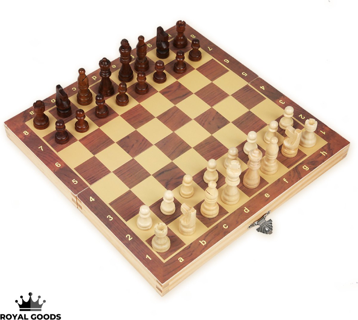 RG® Internationaal schaakbord - Schaken - Schaakspel - Schaakset - Houten  schaakbord... | bol.com
