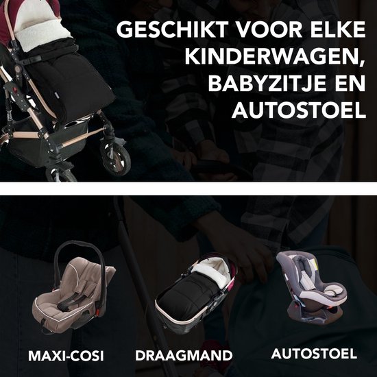 Voetenzak Autostoel – Kinderwagen – Buggy - Universeel Voetenzak -  Babywagen - Donkergroen | bol.com