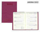 Brepols Agenda 2022 - Delta - Lucca  hard cover - 8,1 x 12 cm - Roze