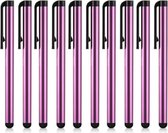 AFECTO® set van 10 stuks stylus pen | paars | voor Tablet, Smartphone en pc