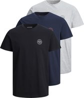 JACK&JONES ESSENTIALS JJESHARK TEE SS CREW NECK 3PK MP Heren T-shirt - Maat XS