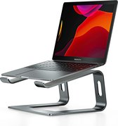 Nulaxy Laptopstandaard, Ergonomische Aluminium Laptopstandaard, Notebookstandaard voor Desktop, Verwijderbare MacBookstandaard, Compatibel met MacBook Air Pro, Dell, Alle 10-16" Laptops-Grijs