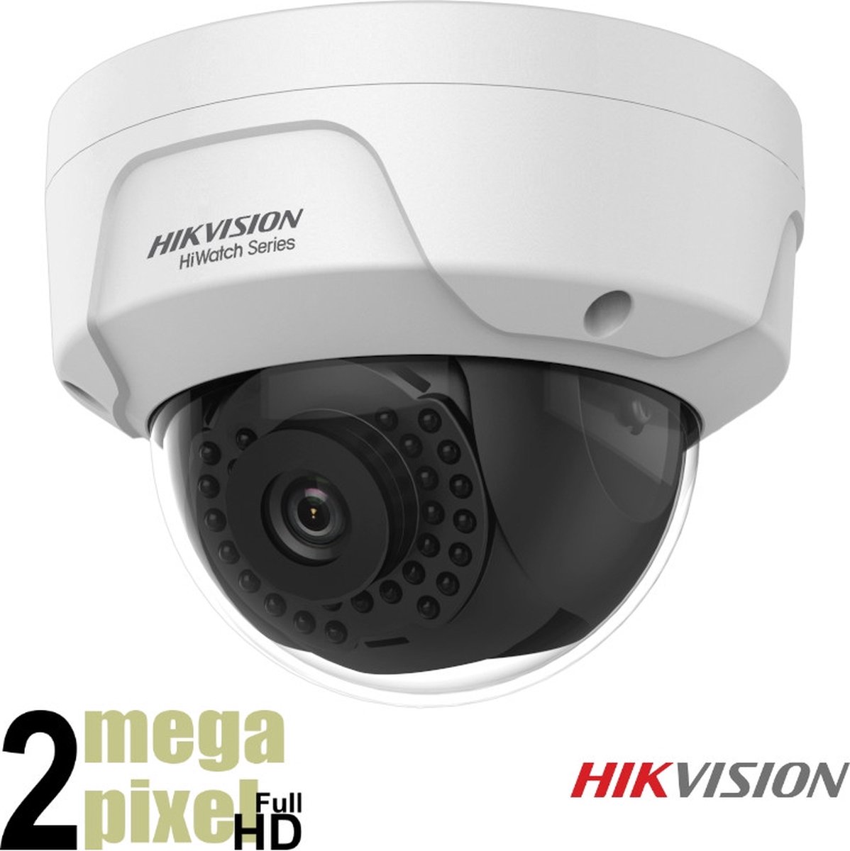 Hikvision Beveiligingscamera - IP Camera - Full HD - Dome Camera - 2.8mm Lens - PoE - 30m Nachtzicht - Bewegingsdetectie