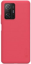 Nillkin - Telefoonhoesje geschikt voor Xiaomi Mi 11T/11T Pro - Super Frosted Shield - Back Cover - Rood