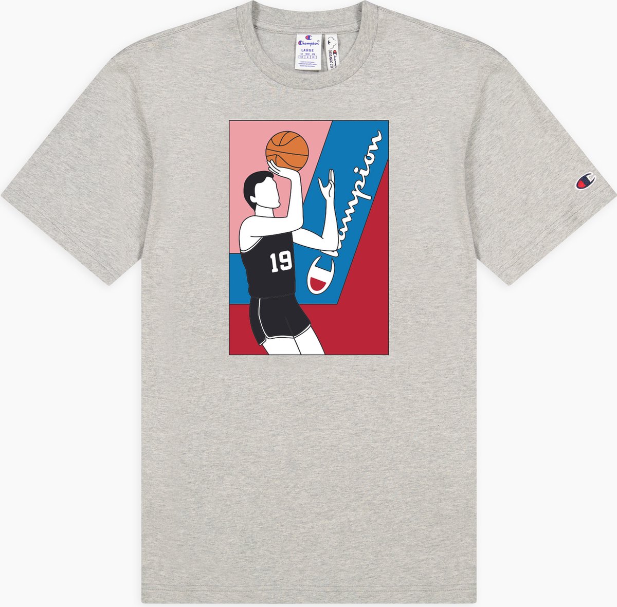Champion Rochester Heren Crewneck T-Shirt - Maat  L