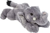 Pluche knuffel dieren Olifant 25 cm - Speelgoed wilde dieren knuffelbeesten
