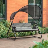 Simpletrade Schommelbank - Tuinschommel - Hollywood schommel - Grijs - 164x184x152cm