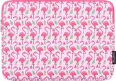 Laptophoes 14 Inch GV - Geschikt voor MacBook Pro 15 inch 2016-2019 - Laptop Sleeve - Case - Flamingo Roze