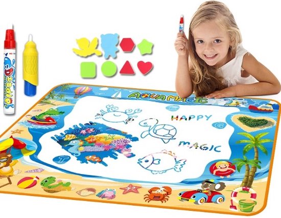 Waterdoodle-mat voor kinderen, tekenmat, tekenmat, tekenmat