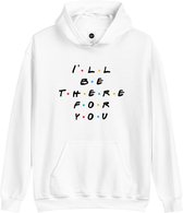 Hoodie Sweater | Friends | Merchandise | Merch | Kleding - Maat L - Trui - Wit - Unisex - Katoen - Polyester - Capuchon - Lange mouw - Steekzakken