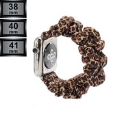 RipaWare Elastisch Scrunchie Watch bandje - Voor Apple geschikt - Textiel - 38, 40, 41mm - jaguar