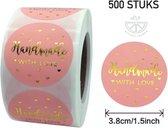 Without Lemons 500 Sluitsticker Handmadewithlove 3.8CM |Sluitzegel | Bedankje | Envelop |  Bedankt | Online Webshop |Small Business | Envelop |Traktatie zakje | Cadeau | Gift |Cade