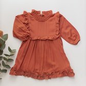 Butternut - jurk - Terracotta - 3/4 jaar - maat: 104
