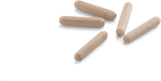 Trustleaf Berken Houten Pluggen 60 Cm X 5 Mm - 100 Stuks, Glad En Nauwkeurig Voor Ambacht En Meubelmakerij