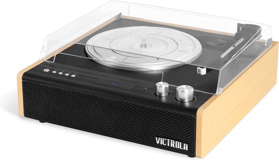 Victrola VTA-72 Eastwood hybride platenspeler met ingebouwde luidspreker en Bluetooth, bamboo