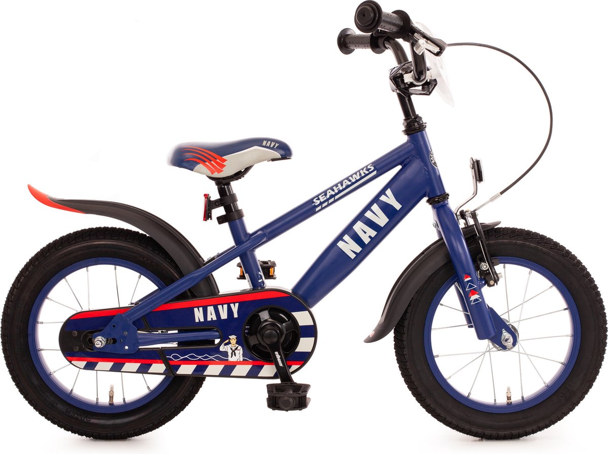 Bachtenkirch kinderfiets Navy 14 inch donkerblauw