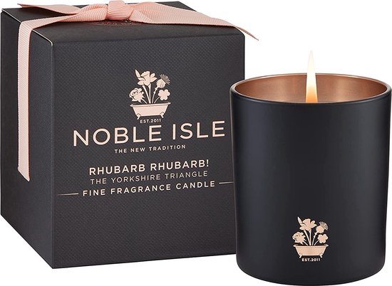 Bougie parfumée Rhubarbe Noël - coffret cadeau - bougies - Noble Isle - |  bol.com