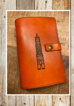 DyLeatherDesign- Agenda- Organizer- Zakagenda- Utrecht- De Dom- 100% Runderleer- Bruin
