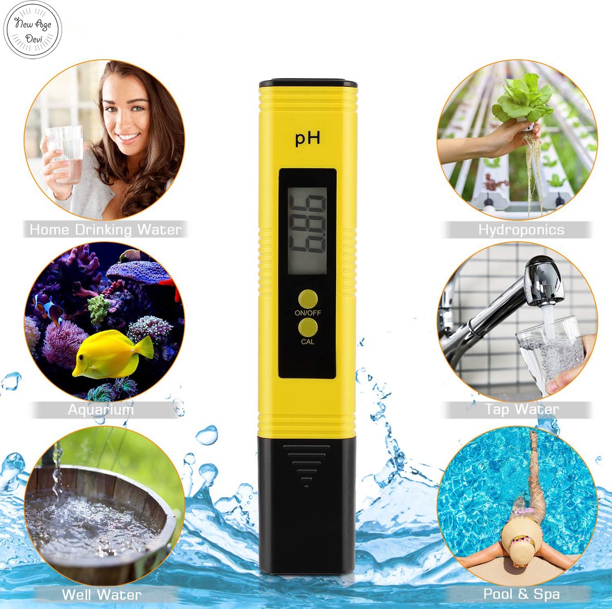 PH-meter - Digitale PH meter - Watermeter - Incl zakjes bufferpoeder en  batterijen -... | bol.com