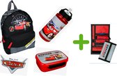 Cars™ Rugzak Disney + lunchset | NU TIJDELIJK MET PORTEMONNEE | Pixar Set 3-delig - Lightning Strikes/Drag strip Masters | peuter/kleuter - Rugtas + Lunchbox + Drinkfles