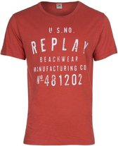 Replay Beachwear Tshirt rood maat XXL