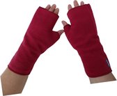 Feligi Vingerloze Handschoenen -  Maat M - Antipilling Fleece-Bordeaux