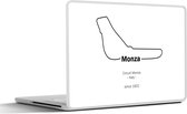 Sticker ordinateur portable - 13,3 pouces - Formule 1 - Monza - Circuit - Cadeau pour homme