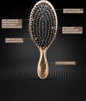 IMZI Hair® - Bristle & Nylon Spa Brush - Luxe Anti Klit Haarborstel - Mooie Glans - Rosé Goud