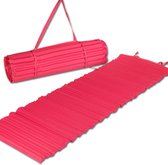 JEMIDI Gewatteerde strandmat en zwembadmat 60cm x 180cm zonder kussen - Red